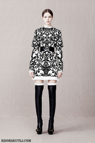 Alexander McQueen new collection fashion fall winter dresses short