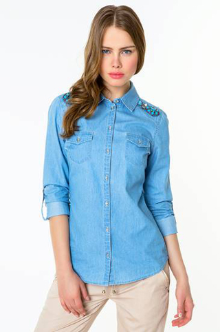 Tally-Weijl-Blue-Jewel-Detail-Denim-Shirt