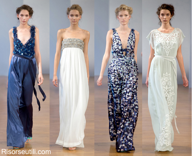 Long dresses Collette Dinnigan spring summer 2014