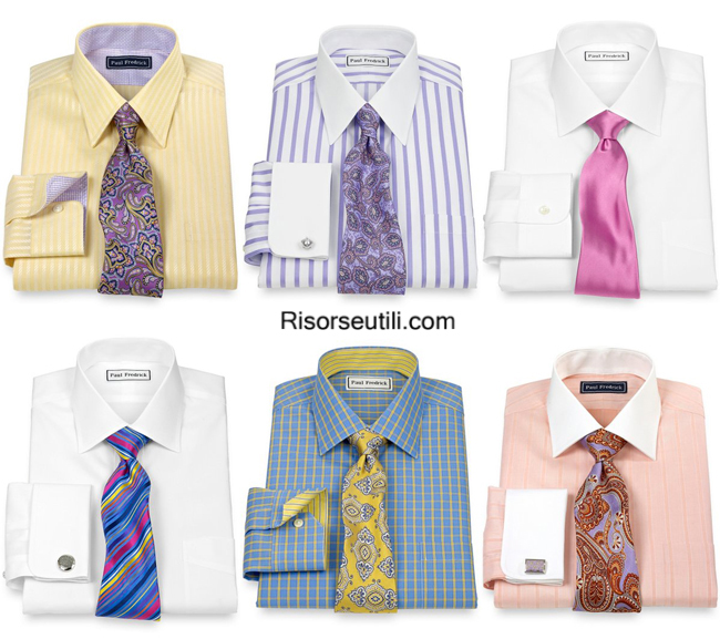 Mens dress shirts Paul Fredrick summer 2014 clothing accessories