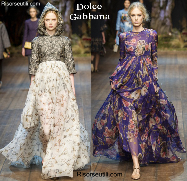 Fashion clothing Dolce Gabbana fall winter 2014 2015