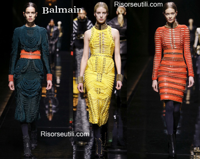 Fashion clothing Balmain fall winter 2014 2015