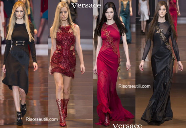 Fashion clothing Versace fall winter 2014 2015