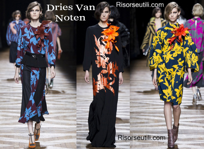 Fashion clothing Dries Van Noten fall winter 2014 2015