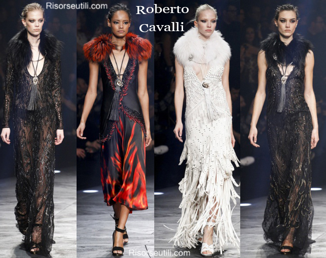 Fashion clothing Roberto Cavalli fall winter 2014 2015