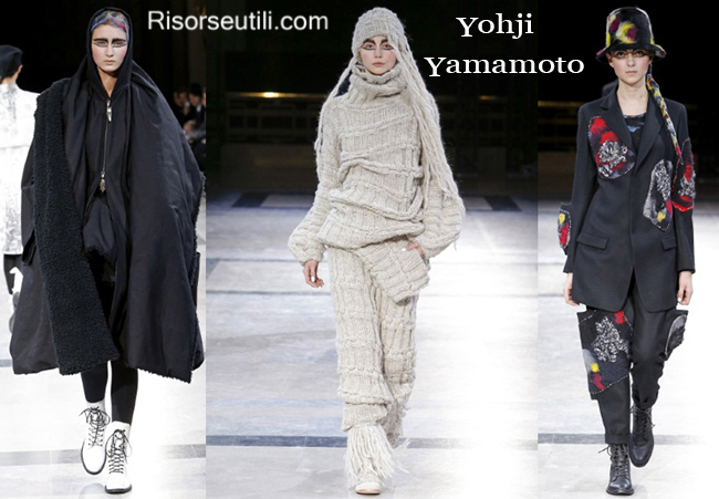 Fashion clothing Yohji Yamamoto fall winter 2014 2015