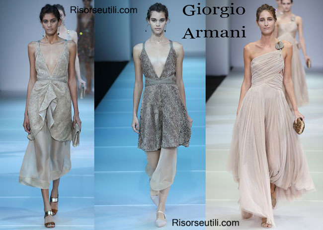 Fashion dresses Giorgio Armani spring summer 2015