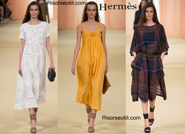 Fashion dresses Hermes spring summer 2015