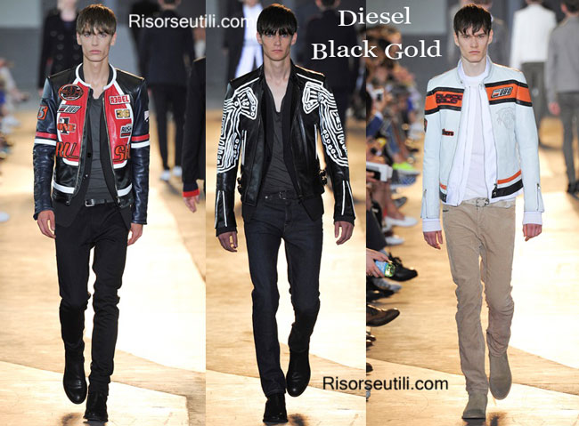 Leather clothing Diesel Black Gold spring summer 2015