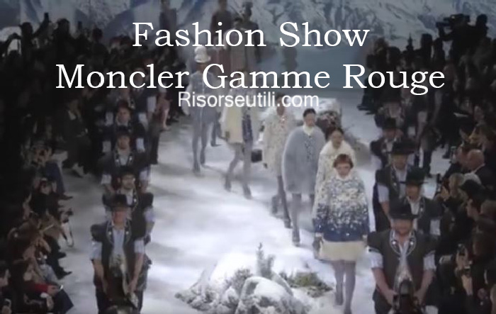 Fashion show Moncler Gamme Rouge fall winter 2016 2017