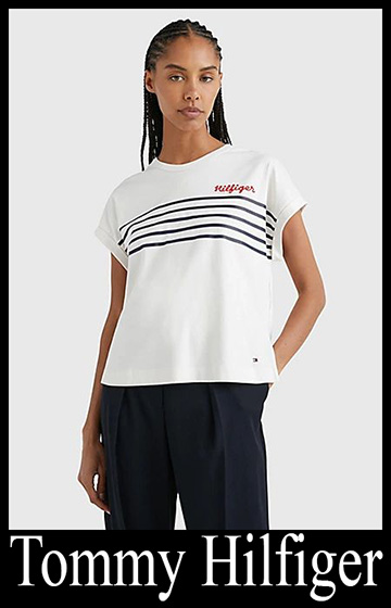 New arrivals Tommy Hilfiger t shirts 2023 women's fashion 7