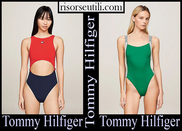 New arrivals Tommy Hilfiger swimsuits 2024 women's swimwear